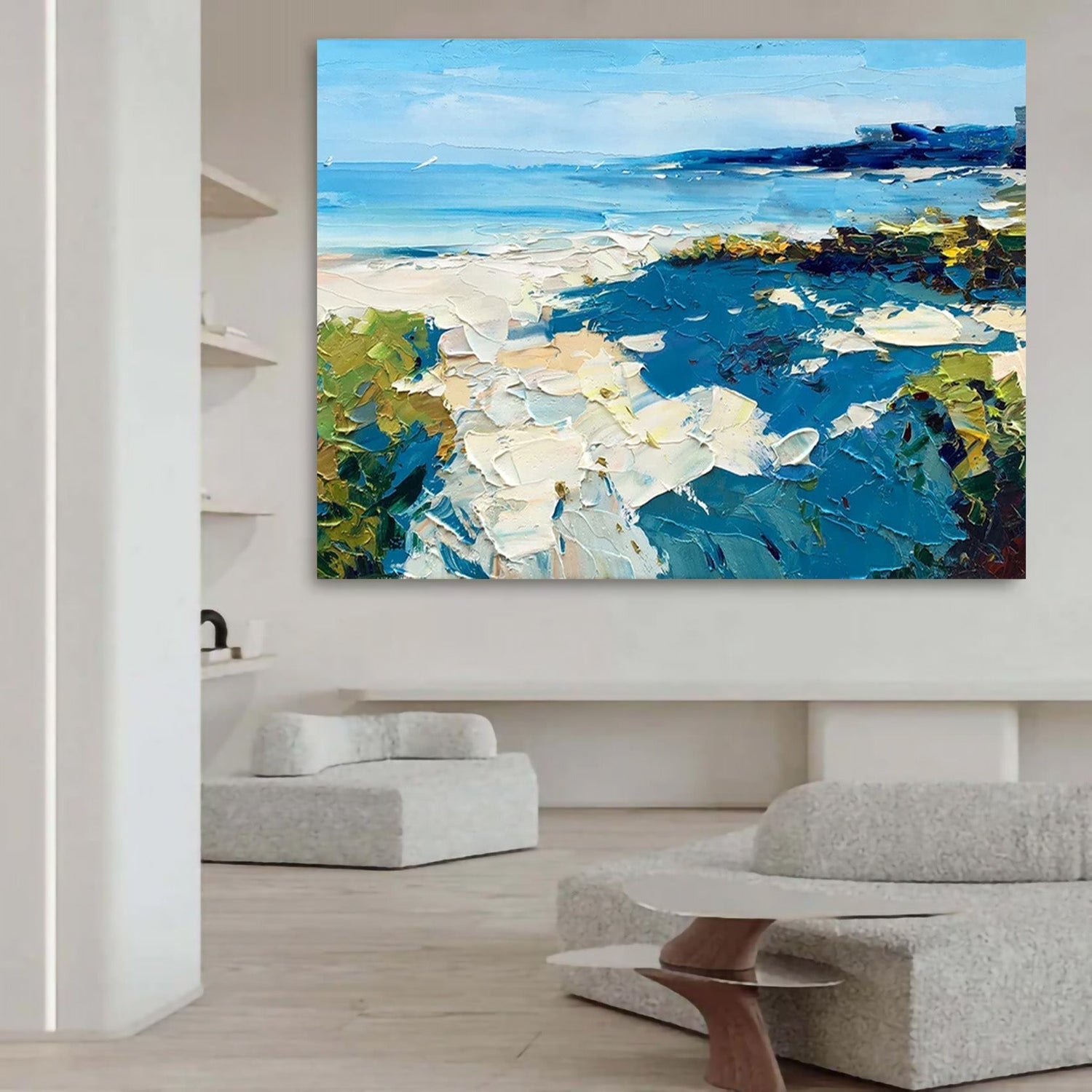 Bring the Beach Home: Hand-Painted Coastal Oil Painting That Calms the Soul - ARABELART