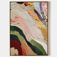 Framed Canvas Art - Hand-Painted Masterpiece - zero, five, two- AR052