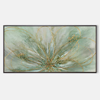 AR1540 Green floral canvas wall art