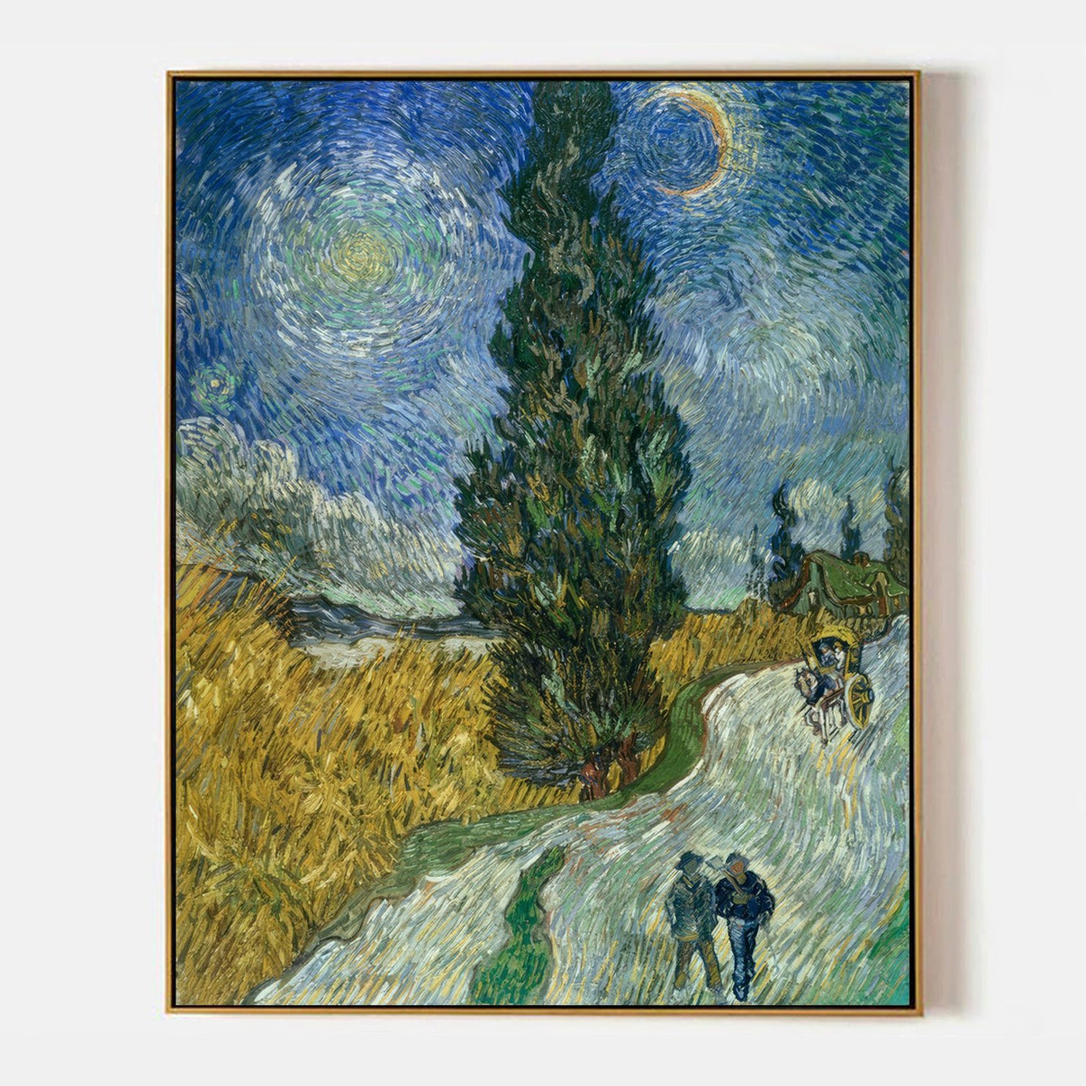 Cypress Path under the Starry Sky by Vincent van Gogh - Famous Art Reproduction - ARABELART
