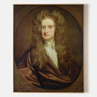Portrait of Isaac Newton by Godfrey Kneller - Famous Art Reproduction - ARABELART