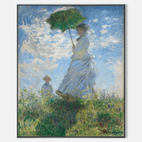 The Walk Woman With A Parasol by Claude Monet - Famous Art Reproduction - ARABELART